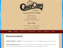 Tablet Screenshot of calvarychapelarlington.com